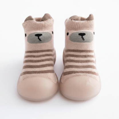 Zapatillas de Andar con Suela Flexible para Bebés - Baloo Marrón