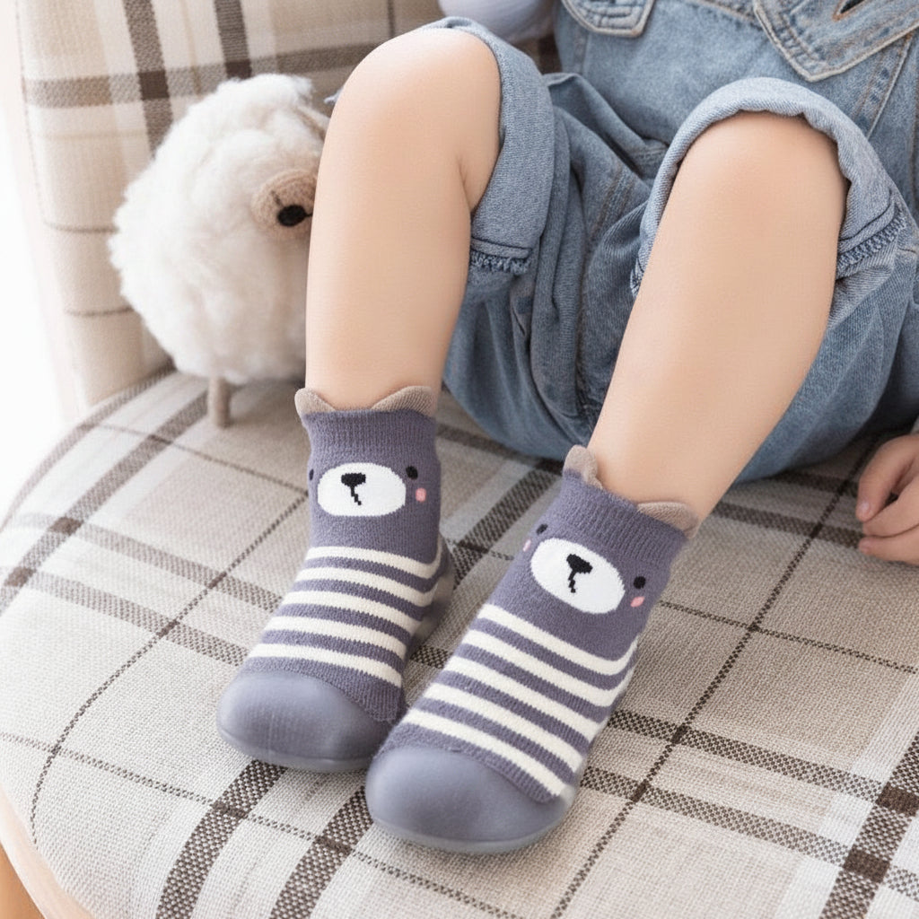Zapatillas de Andar con Suela Flexible para Bebés - Baloo Azul