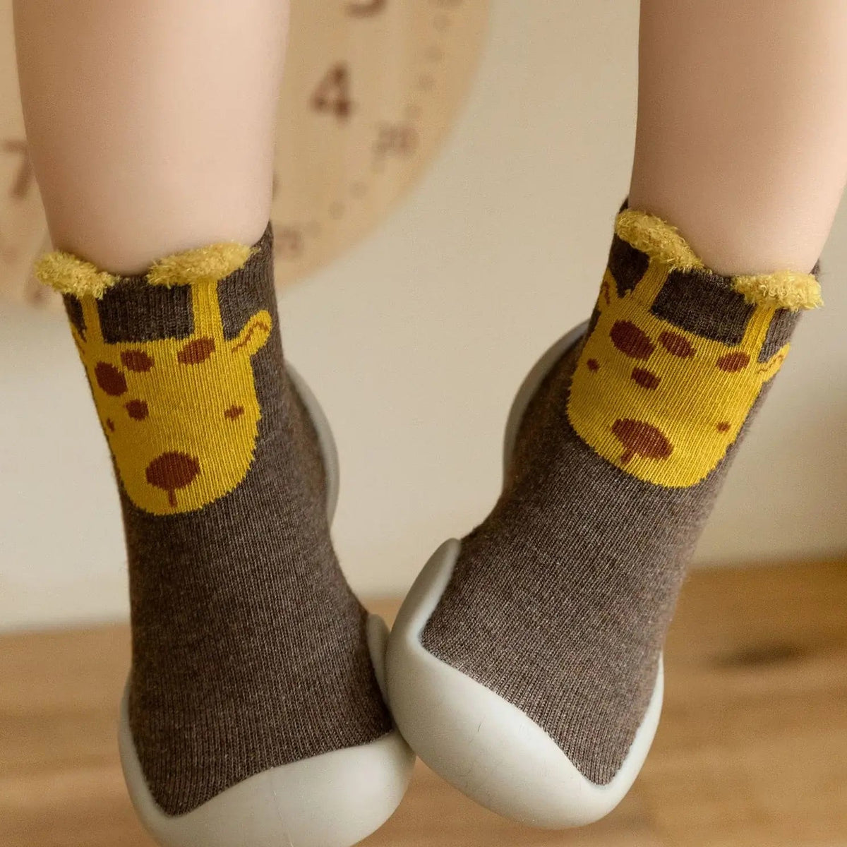 Botines Barefoot tipo Calcetín - Jirafa Feliz