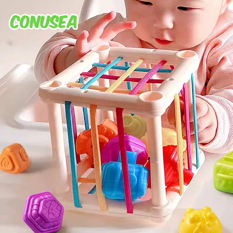 Juguete Montessori para Bebés 18+ Meses | Juego Sensorial y de Clasificación de Formas y Colores