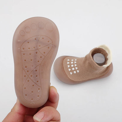 Calzado Barefoot de Primeros Pasos para bebés - Brown Shapes