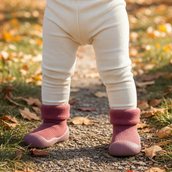 Botas de Primeros pasos para Bebé - Wine Warm Booties