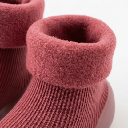 Botas de Primeros pasos para Bebé - Wine Warm Booties