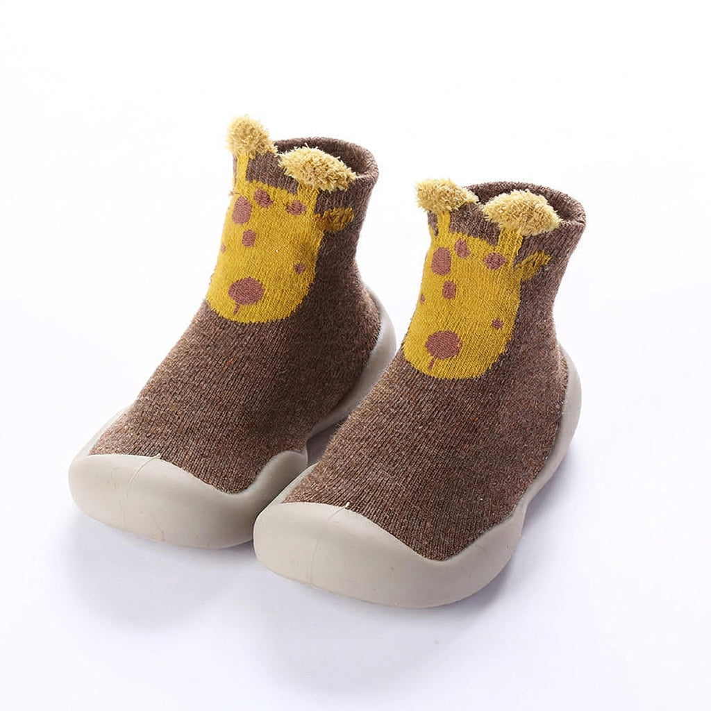 Botines Barefoot tipo Calcetín - Jirafa Feliz