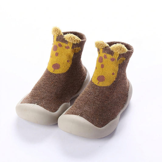 Botines Barefoot tipo Calcetín - Jirafa Feliz