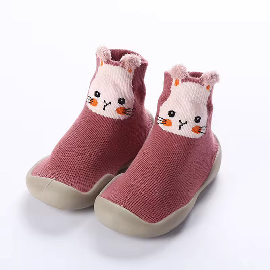 Botines Barefoot tipo Calcetín - Conejo Feliz