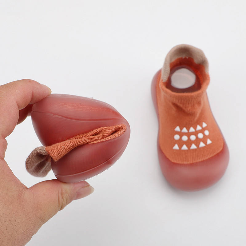 Calzado Barefoot de Primeros Pasos para bebés - Orange Shapes